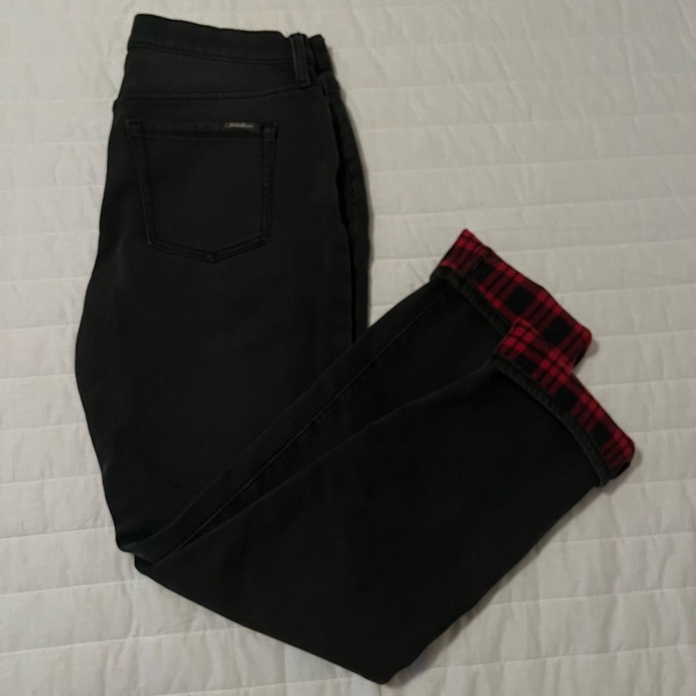 Eddie Bauer flannel lined Jeans